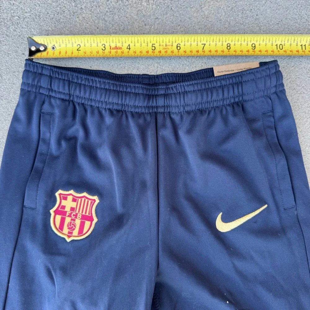 Nike FC Barcelona Kids Dri-FIT Soccer‎ Training Pants Navy Gold FJ5560-452 M